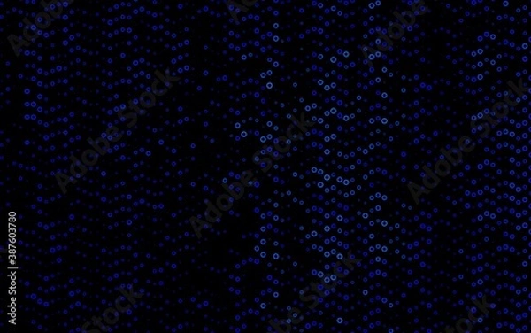Fototapeta Light BLUE vector background with bubbles.