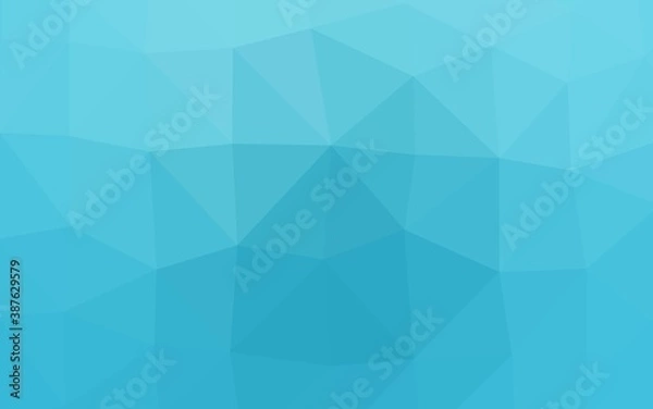 Fototapeta Light BLUE vector polygon abstract backdrop.