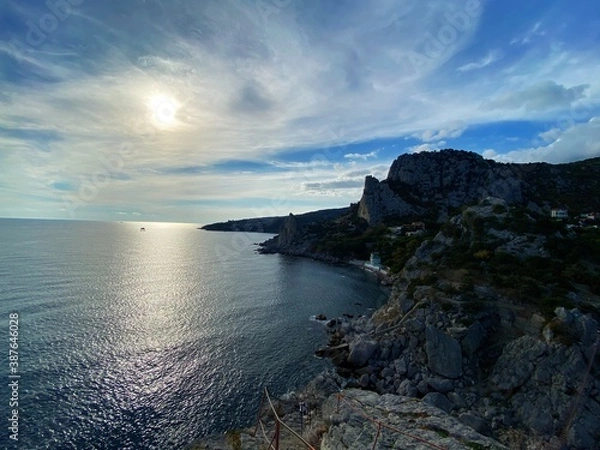 Fototapeta sunset over the sea
