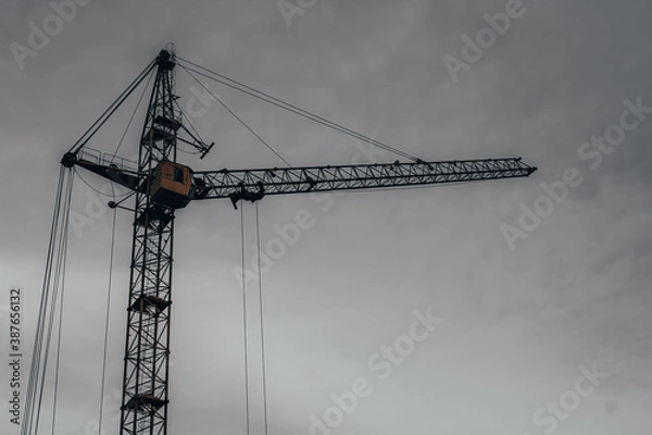 Obraz crane on the construction site