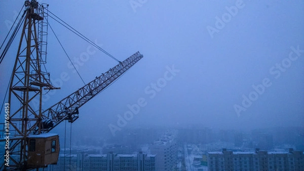Obraz crane on the site