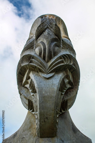 Obraz maori statue