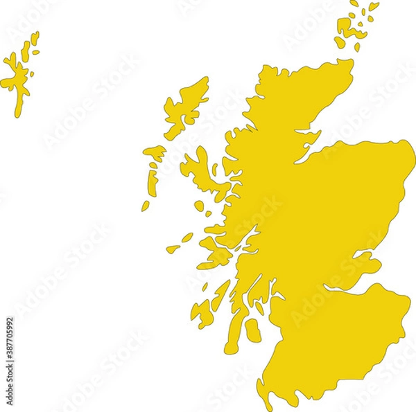 Obraz scotland map