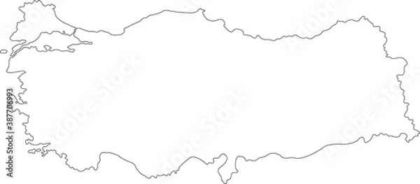 Obraz turkey map