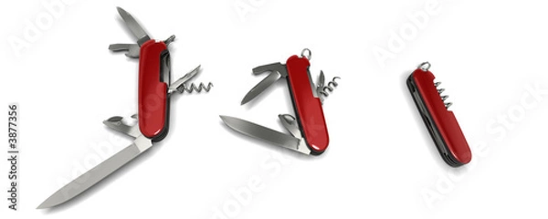 Obraz trois couteaux suisses