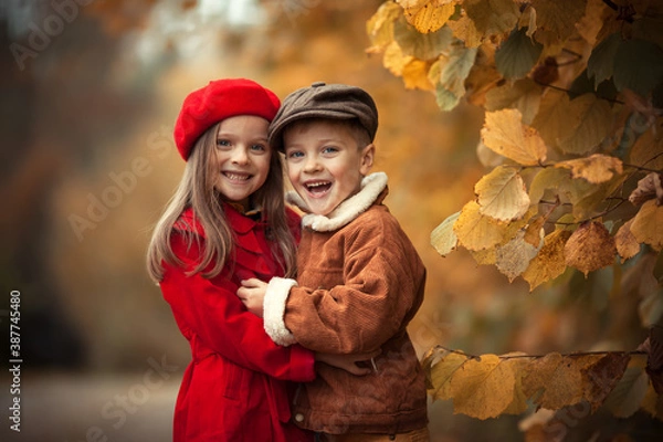 Obraz Autumn kids