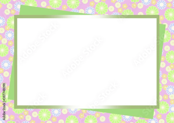 Fototapeta 和柄フレーム