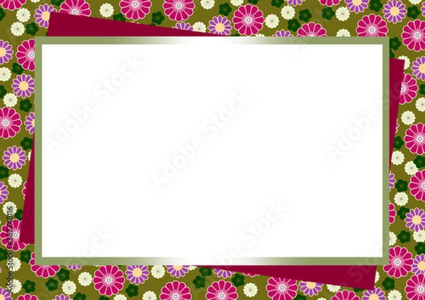 Fototapeta 和柄フレーム