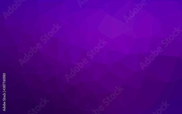 Fototapeta Light Purple vector blurry triangle template.
