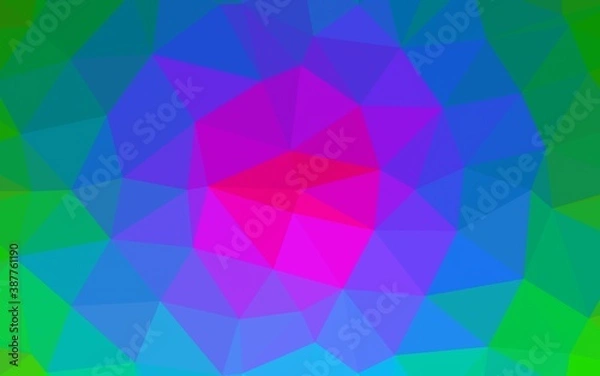 Fototapeta Light Multicolor, Rainbow vector abstract mosaic backdrop.