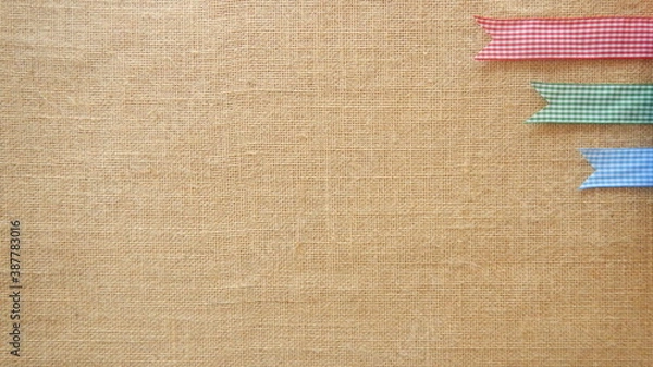 Obraz sack-3ribbons-texture