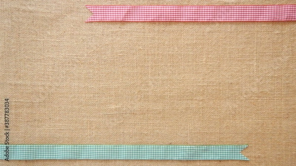 Obraz sack-ribbons-texture-2