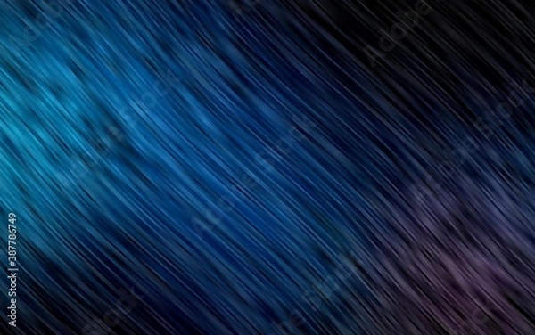 Fototapeta Dark BLUE vector template with lava shapes.