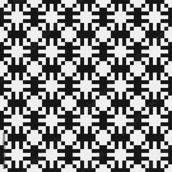 Fototapeta Abstract Cross Pattern Dots Logo generative computational art illustration