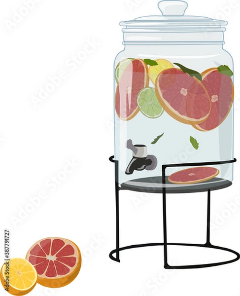 Fototapeta beverage container