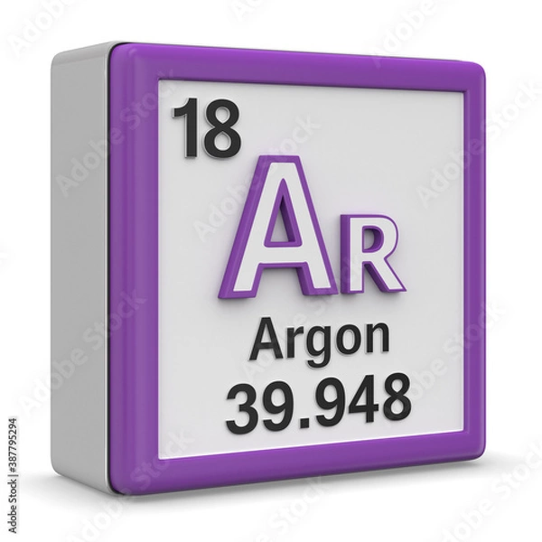 Fototapeta 3d Argon element