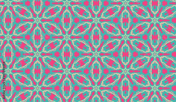 Fototapeta Cute bright seamless pattern background. illustration bright design. abstract bright seamless pattern