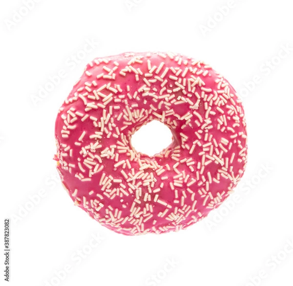 Fototapeta Donut isolated on a white background.