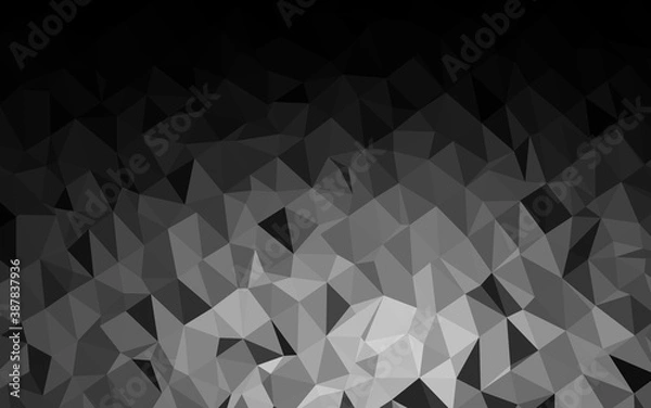 Fototapeta Dark Silver, Gray vector abstract polygonal layout.