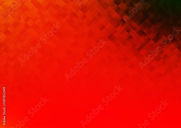 Obraz Light Green, Red vector texture in rectangular style.