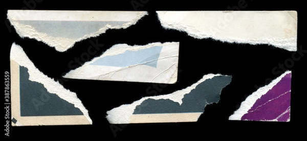 Obraz Old vintage torn paper texture