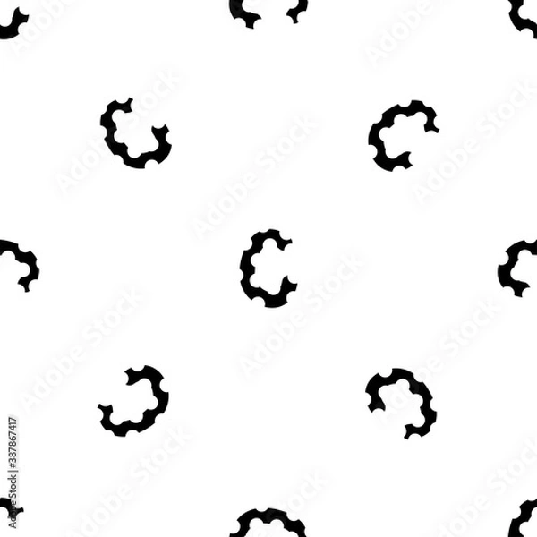 Fototapeta Outline seamless pattern with the letter of the English alphabet on a white background. Beautiful font in a flat style. Geometric letter print.
Stock vector illustration for design, decor, fabric