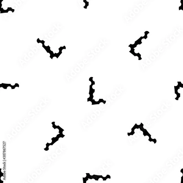 Fototapeta Outline seamless pattern with the letter of the English alphabet on a white background. Beautiful font in a flat style. Geometric letter print.
Stock vector illustration for design, decor, fabric