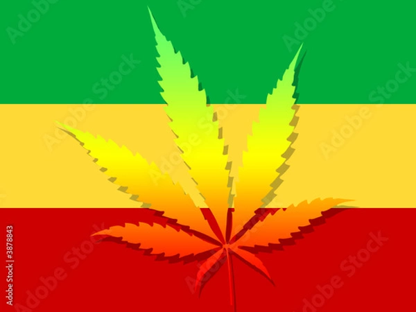 Obraz Cannabis flag