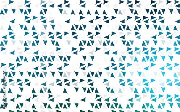 Fototapeta Light BLUE vector template with crystals, triangles.