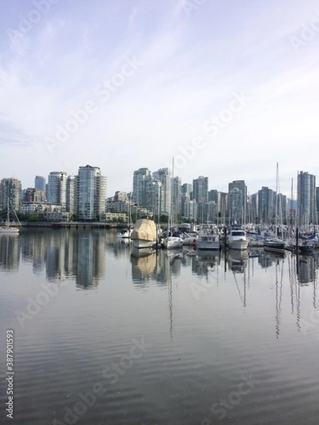 Obraz City Skyline and Boats