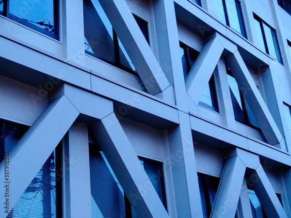 Obraz ビルの耐震補強の鉄骨