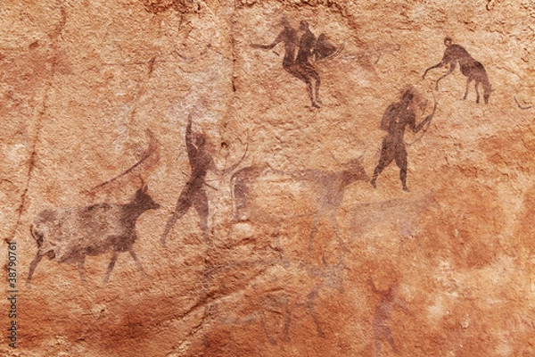 Obraz Rock obrazy Tassili N'ajjer, Algieria