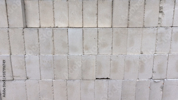 Fototapeta Silicate building bricks wall texture