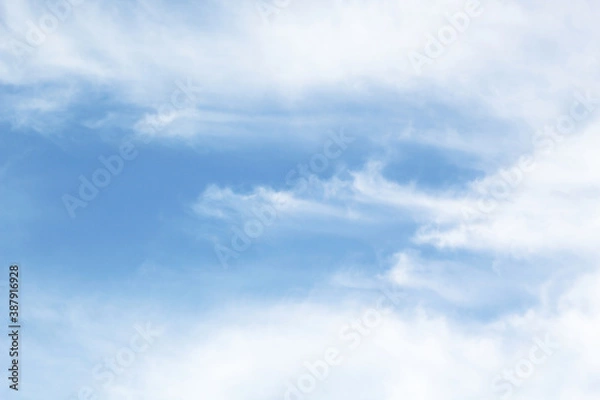 Fototapeta Cloudy blue sky abstract background