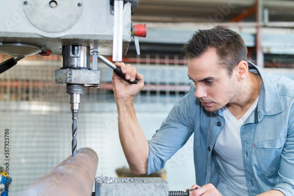 Fototapeta doświadczony operator