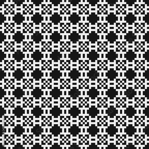 Obraz Abstract Cross Pattern Dots Logo generative computational art illustration