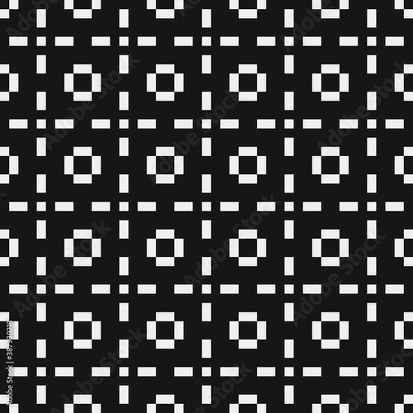 Obraz Abstract Cross Pattern Dots Logo generative computational art illustration
