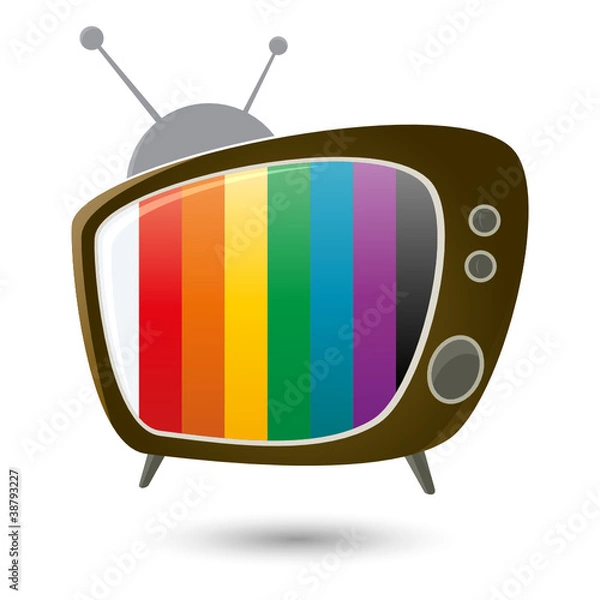 Fototapeta retro tv
