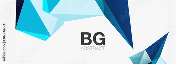 Fototapeta 3d mosaic abstract backgrounds, low poly shape geometric design