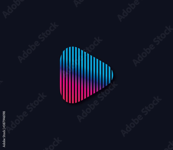 Obraz Play Logo Design Concept industries