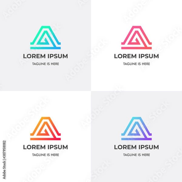 Obraz Letter A Logo Icon Template Design