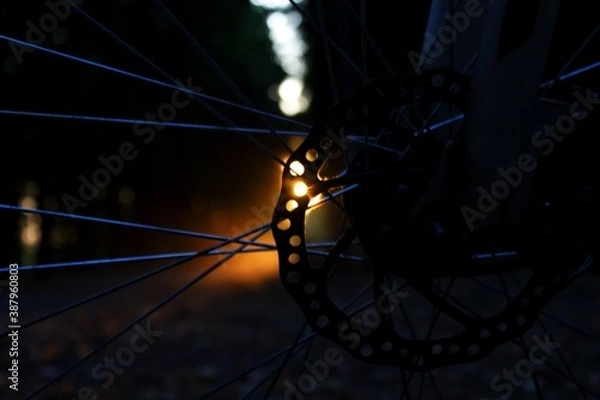 Obraz mountain bike wheel