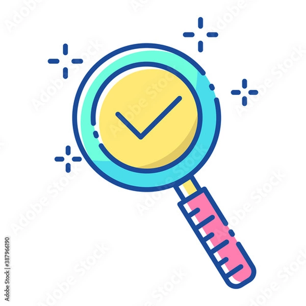 Fototapeta Flat Design Business Icon Search Find Flat Design Vector Premium EPS10