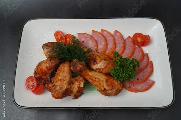 Obraz grilled chicken wings