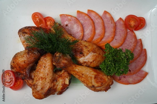 Obraz grilled chicken wings