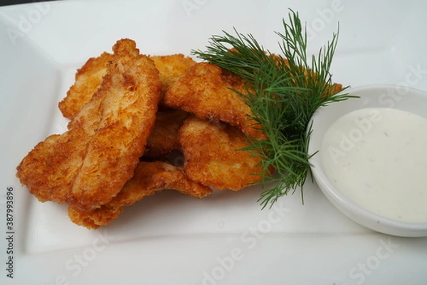 Obraz wings with salad