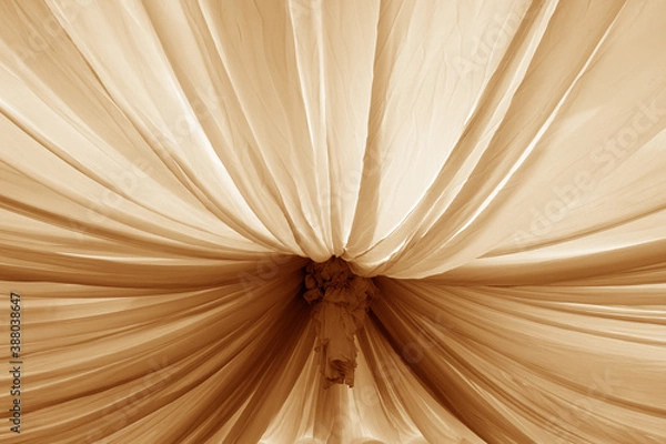 Fototapeta orange curtains texture. Abstract background and texture for ideas