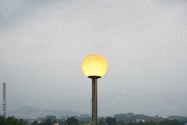 Obraz Lamp post on the background