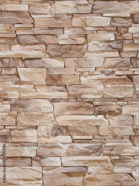 Obraz Sharp bricks in the wall (raster material)