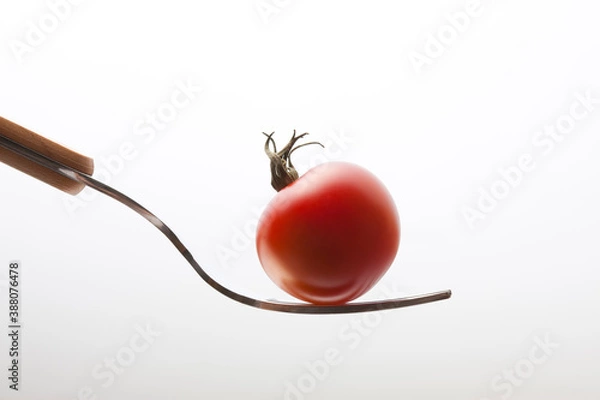 Obraz フォークの上のミニトマト